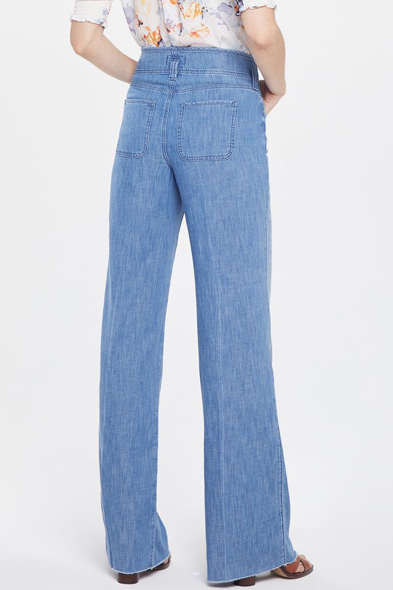 Blue Women's NYDJ Teresa Wide Leg In Tall Jeans | NZ 941SDALVM