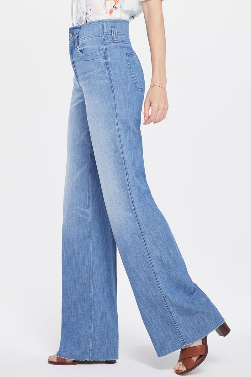 Blue Women's NYDJ Teresa Wide Leg In Tall Jeans | NZ 941SDALVM