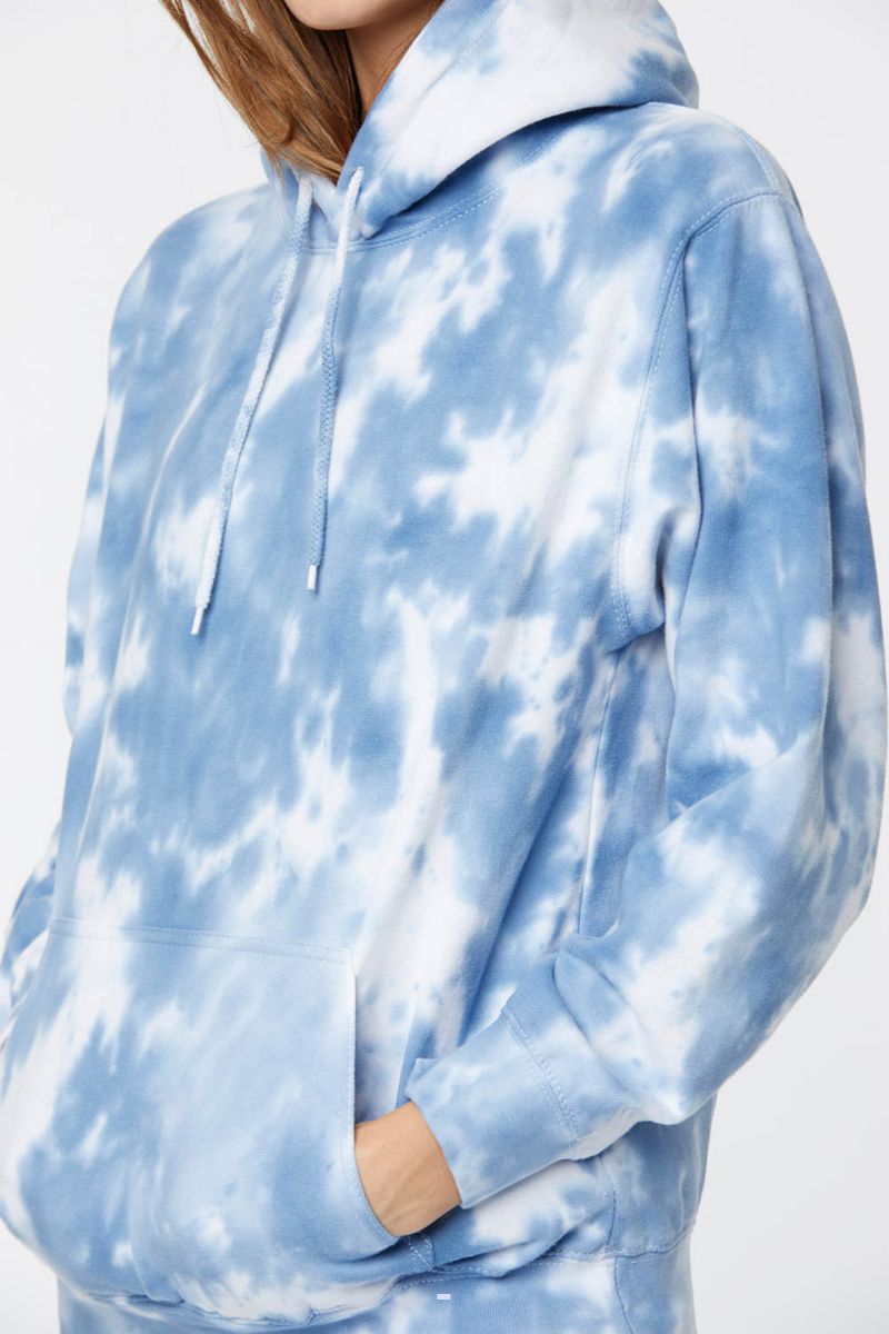 Blue Women's NYDJ Tie Dye Pullover Hoodie | NZ 126ENDSXQ