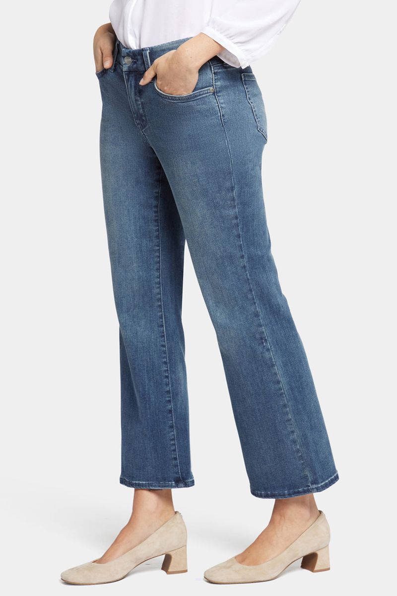 Blue Women's NYDJ Waist-Match™ Relaxed Flared Jeans | NZ 624DMZKUS