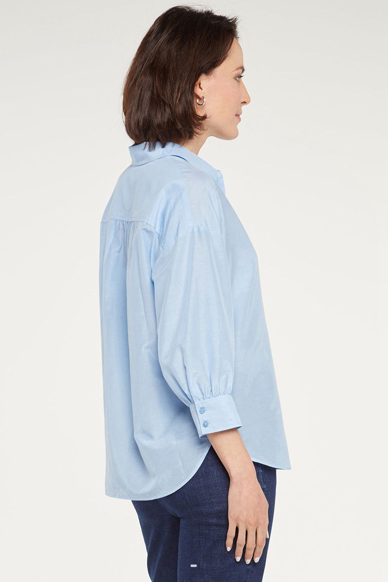 Blue Women's NYDJ Zoey Blouse | NZ 260TIPSKC