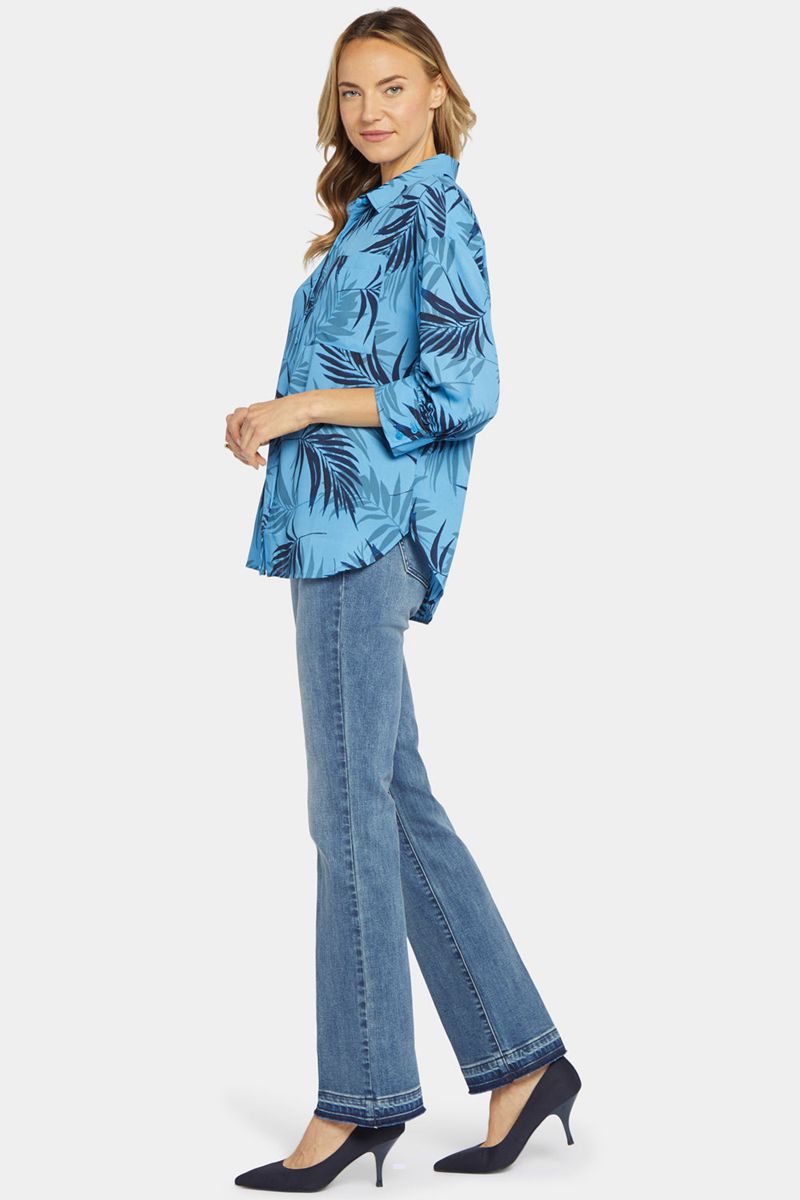 Blue Women's NYDJ Zoey Blouse | NZ 340ZWCOPF