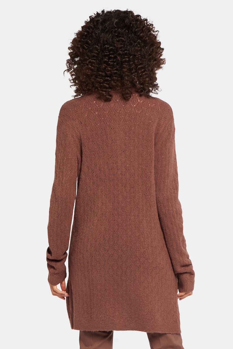 Brown Women's NYDJ Falling Leaves Everyday Cardigan | NZ 083TUNMQS