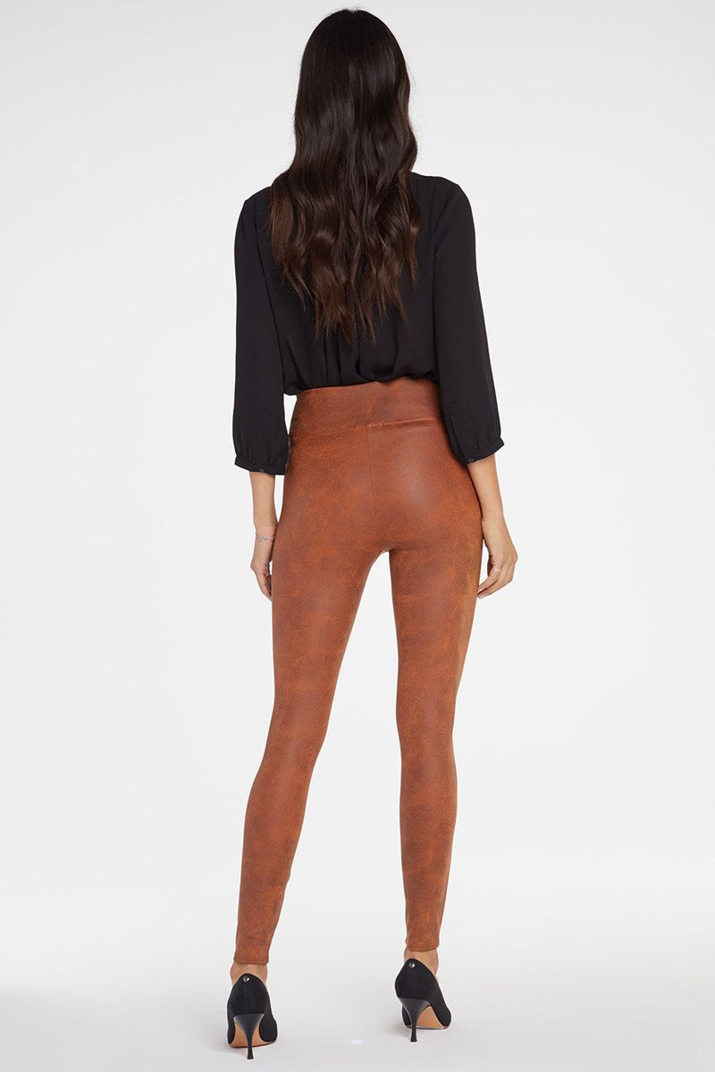 Brown Women's NYDJ Pull-On Skinny Leggings | NZ 471UIAMQO