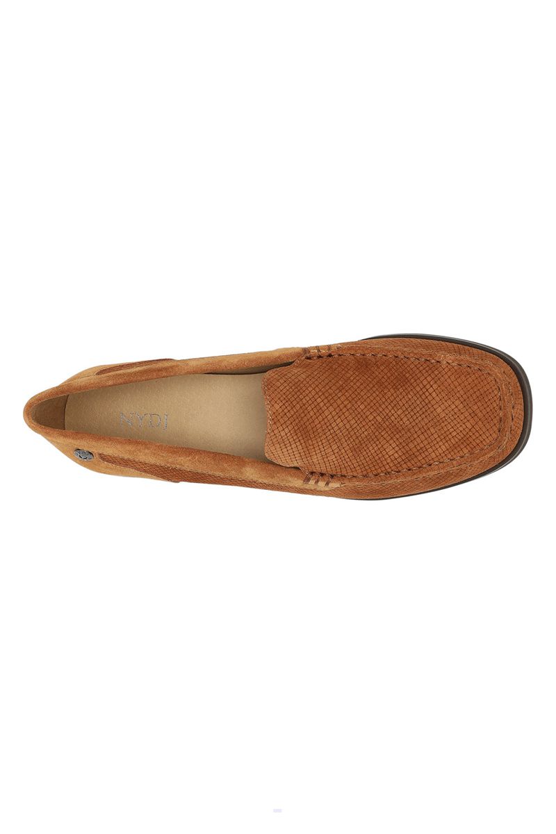 Brown Women's NYDJ Tacie Slip-On Loafers | NZ 256TALSOP