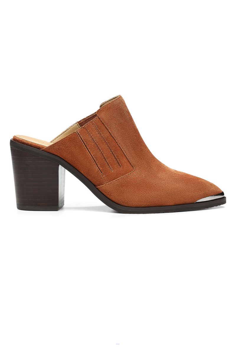 Brown Women's NYDJ Wilma Slip-On Mules | NZ 461PQLZKM