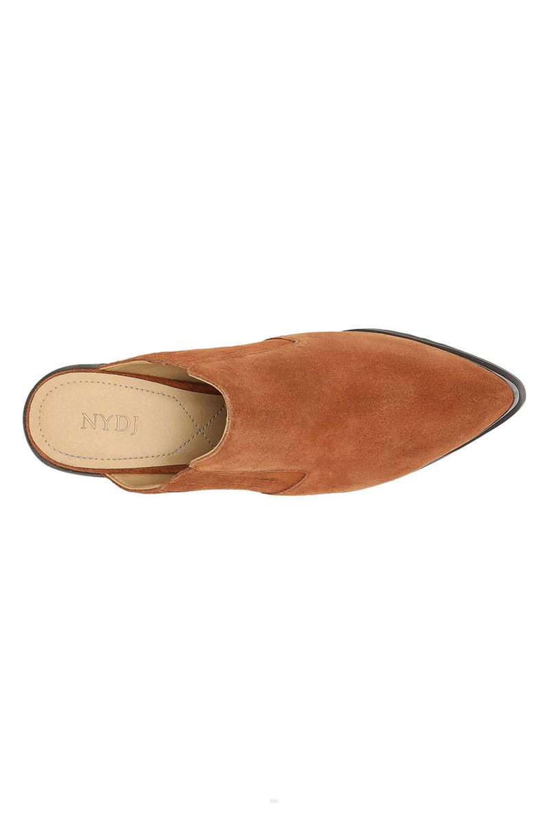 Brown Women's NYDJ Wilma Slip-On Mules | NZ 461PQLZKM