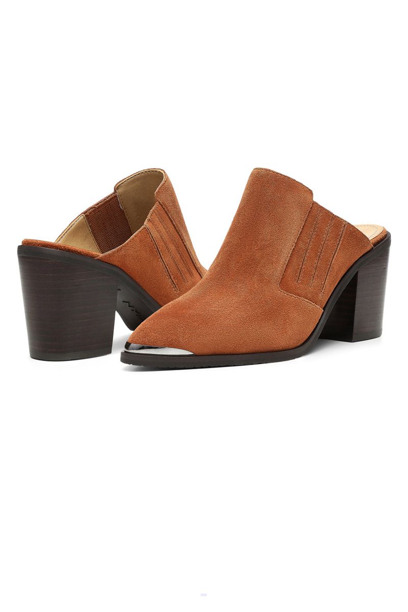 Brown Women's NYDJ Wilma Slip-On Mules | NZ 461PQLZKM