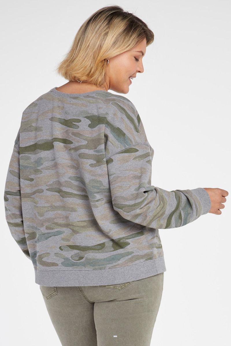 Camo Women's NYDJ Plus Basic Sweatshirts | NZ 218MCSNXF