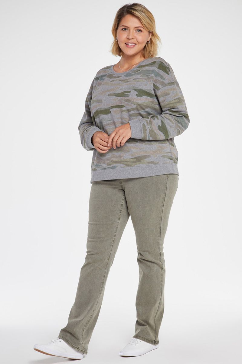 Camo Women's NYDJ Plus Basic Sweatshirts | NZ 218MCSNXF