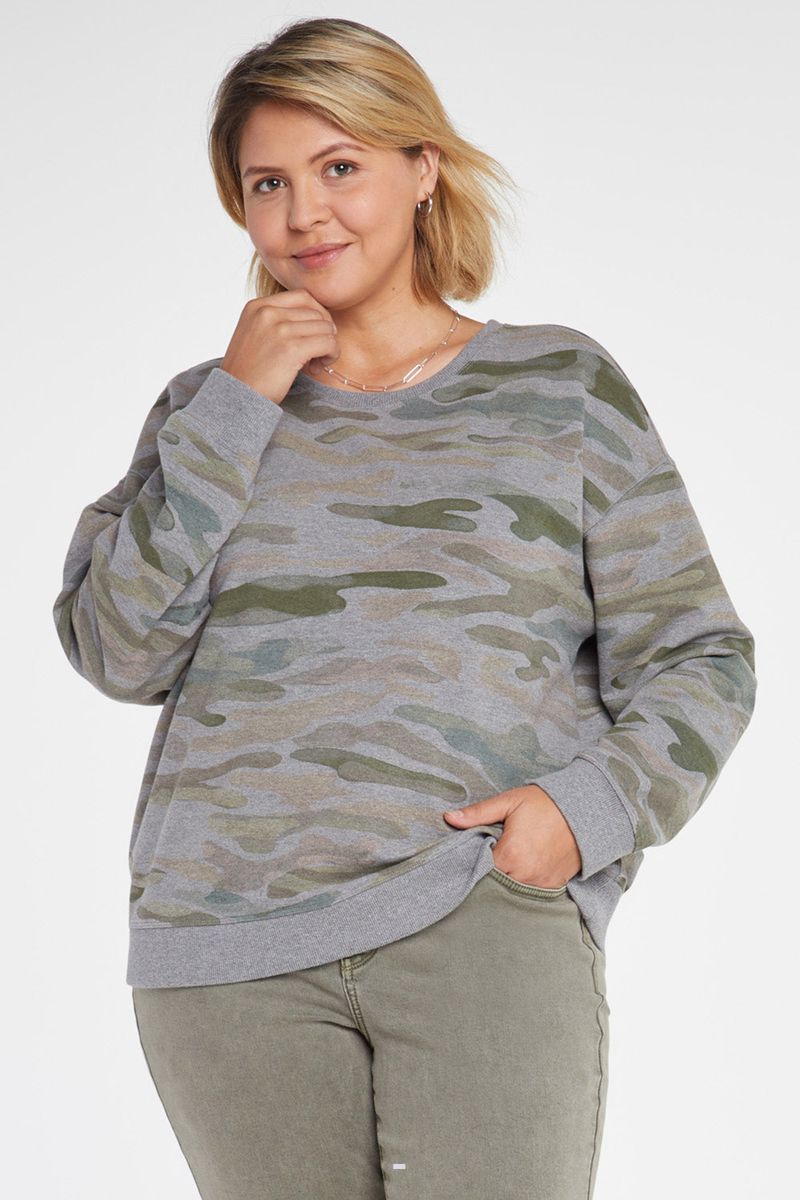 Camo Women's NYDJ Plus Basic Sweatshirts | NZ 218MCSNXF