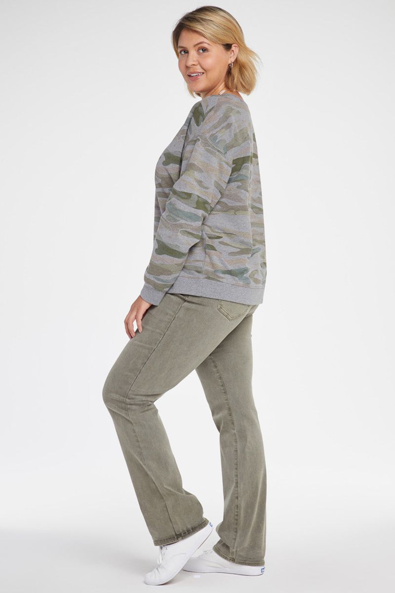 Camo Women's NYDJ Plus Basic Sweatshirts | NZ 218MCSNXF