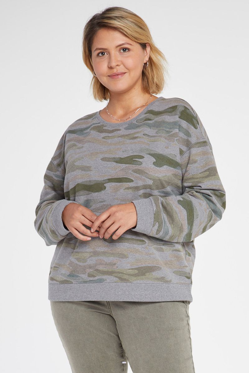 Camo Women\'s NYDJ Plus Basic Sweatshirts | NZ 218MCSNXF