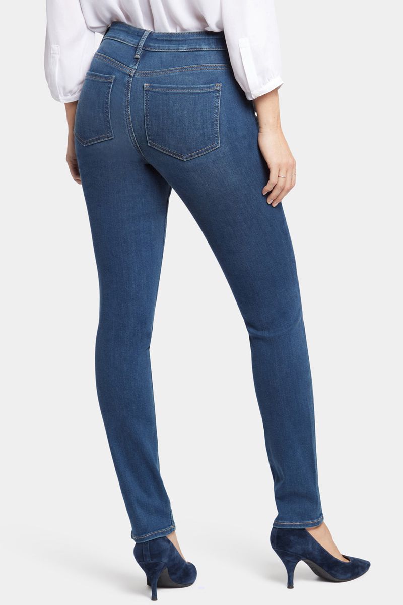 Dark Blue Women's NYDJ Alina Skinny Jeans | NZ 357OQIMPX