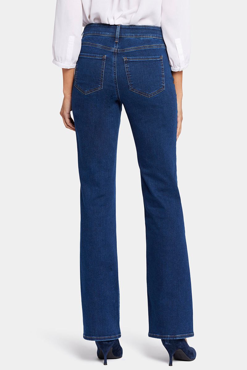 Dark Blue Women's NYDJ Blake Slim Flared Jeans | NZ 260HERPFY