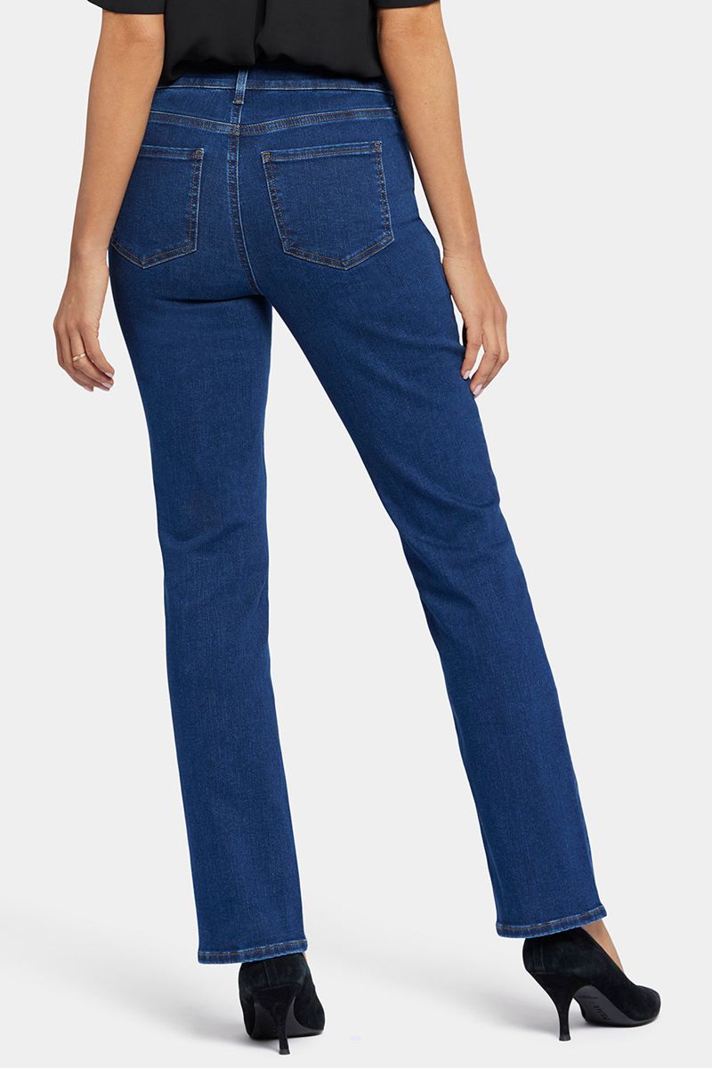 Dark Blue Women's NYDJ Ellison Straight Jeans | NZ 853XISQFO