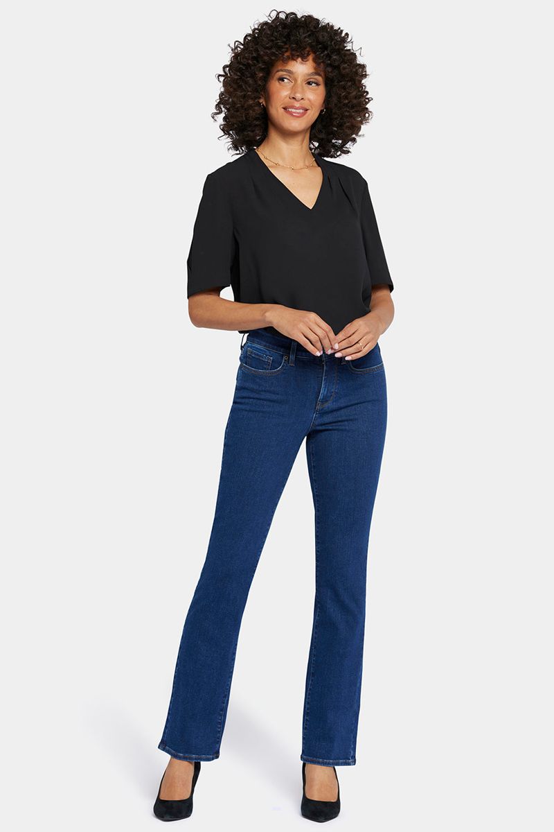 Dark Blue Women's NYDJ Ellison Straight Jeans | NZ 853XISQFO