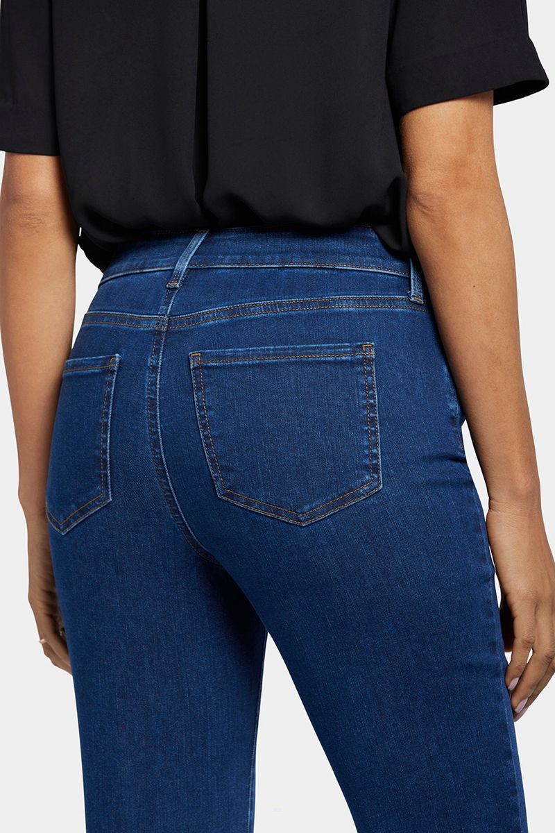 Dark Blue Women's NYDJ Ellison Straight Jeans | NZ 853XISQFO