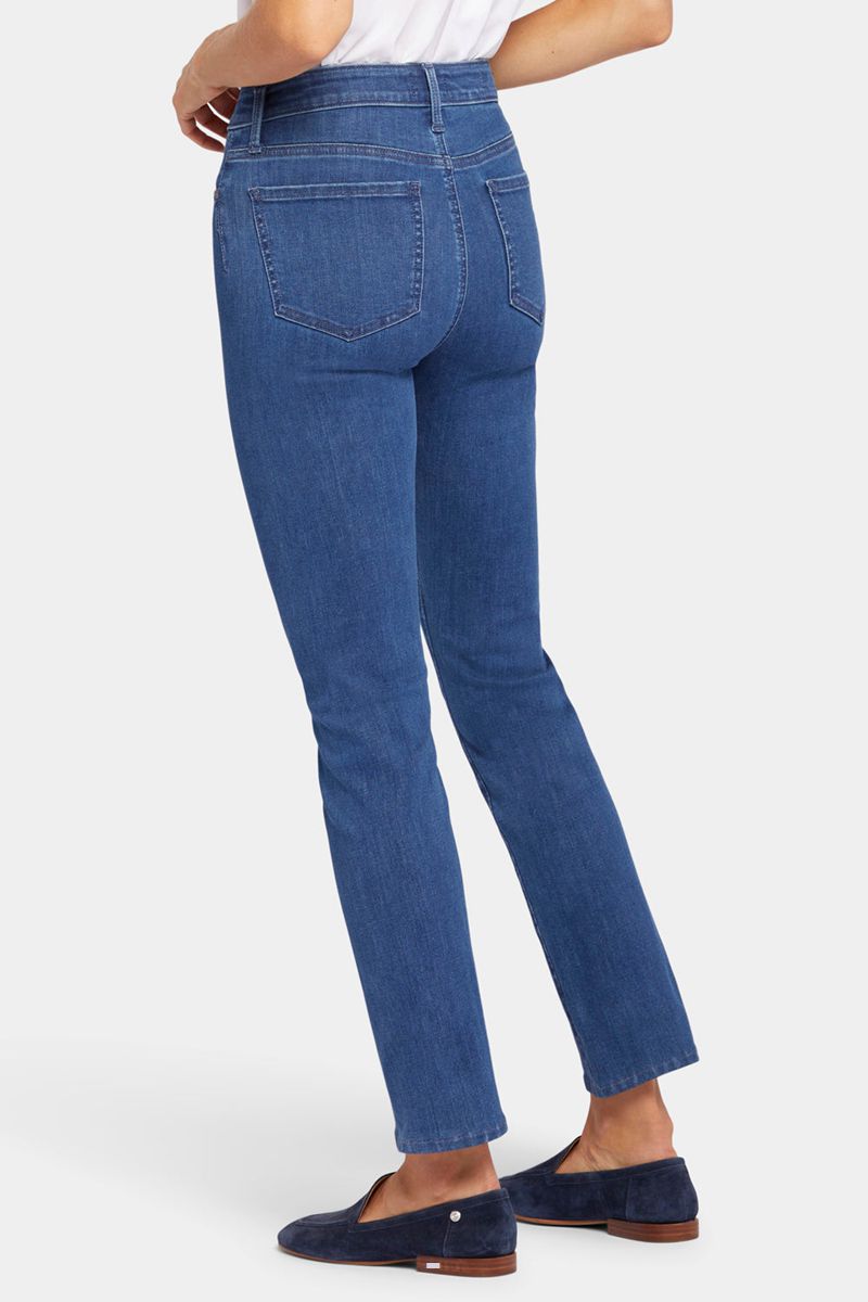 Dark Blue Women's NYDJ Le Silhouette Sheri Slim Jeans | NZ 945PGSIXL