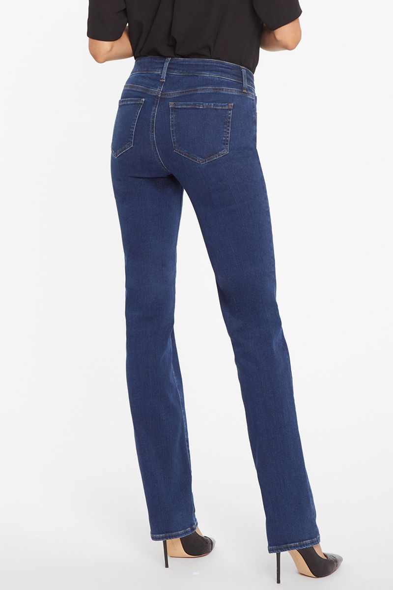 Dark Blue Women's NYDJ Marilyn Straight Jeans | NZ 630XKSDAB