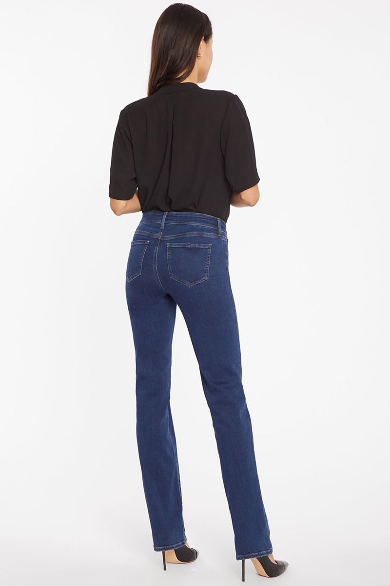 Dark Blue Women's NYDJ Marilyn Straight Jeans | NZ 630XKSDAB