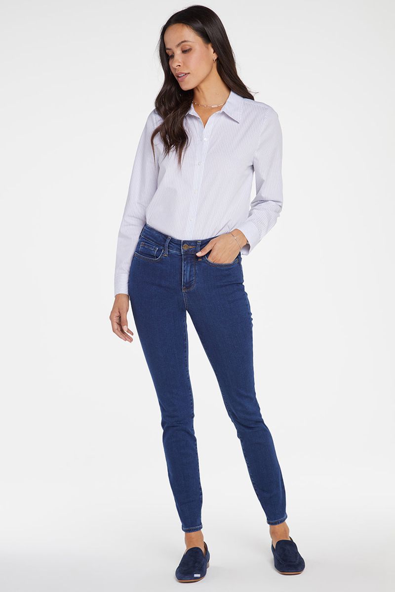 Dark Blue Women's NYDJ Petite Ami Skinny Jeans | NZ 045UMZJOH