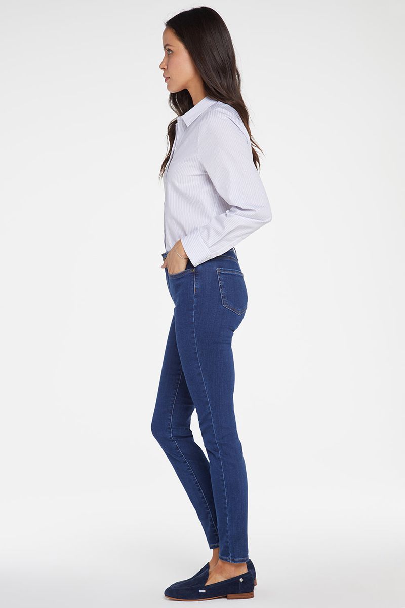 Dark Blue Women's NYDJ Petite Ami Skinny Jeans | NZ 045UMZJOH