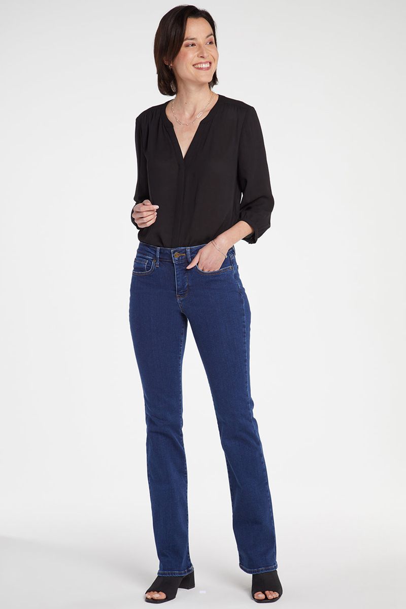 Dark Blue Women's NYDJ Petite Barbara Bootcut Jeans | NZ 653SJUOEI