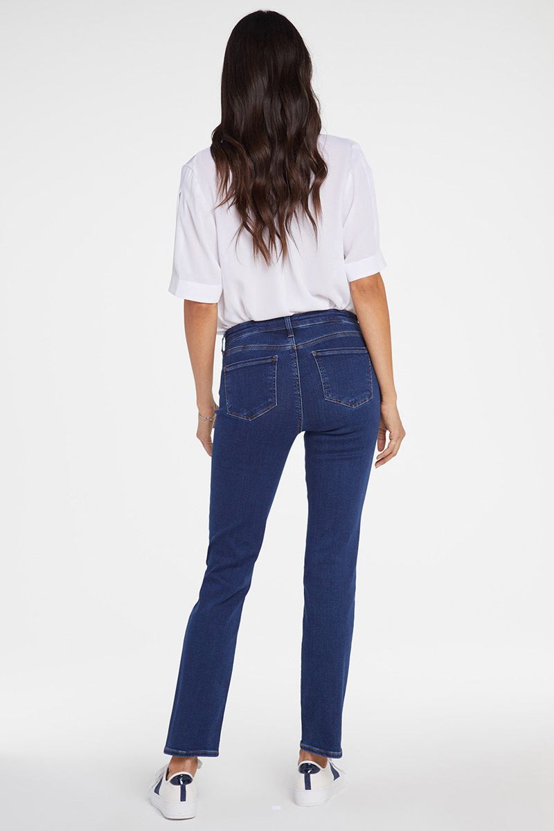 Dark Blue Women's NYDJ Petite Sheri Slim Jeans | NZ 309TNCWHP