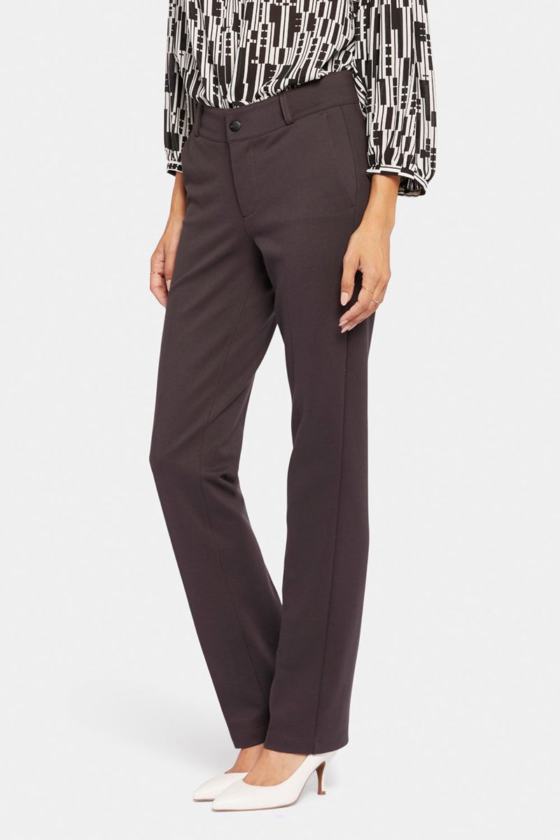 Dark Brown Women's NYDJ Classic Trouser Pants | NZ 931HUDTGY