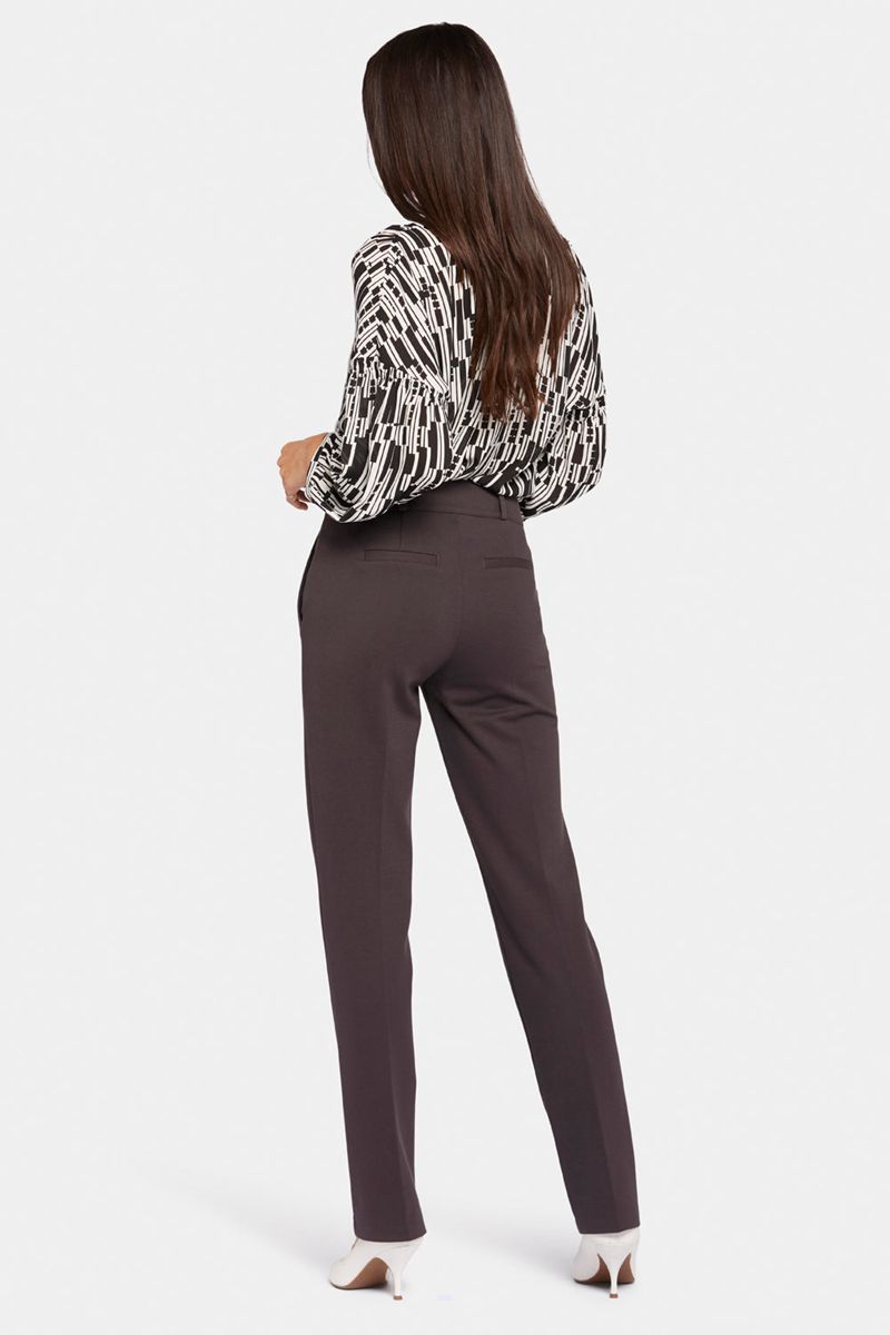 Dark Brown Women's NYDJ Classic Trouser Pants | NZ 931HUDTGY