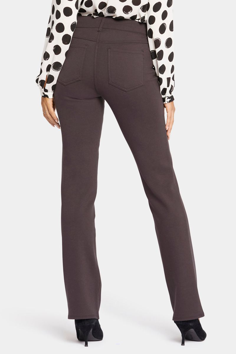 Dark Brown Women's NYDJ Marilyn Straight Pants | NZ 732QIGPAM