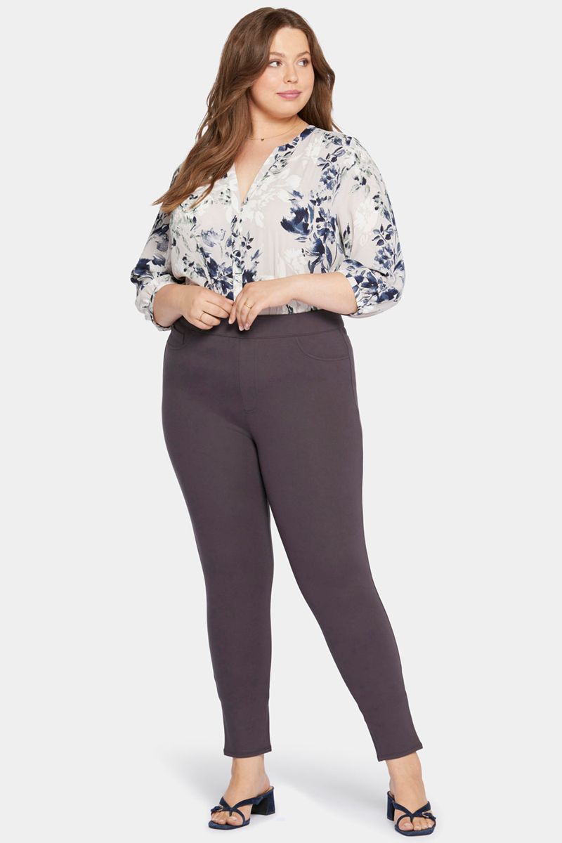 Dark Brown Women's NYDJ Plus Modern Leggings | NZ 249XVBWJO