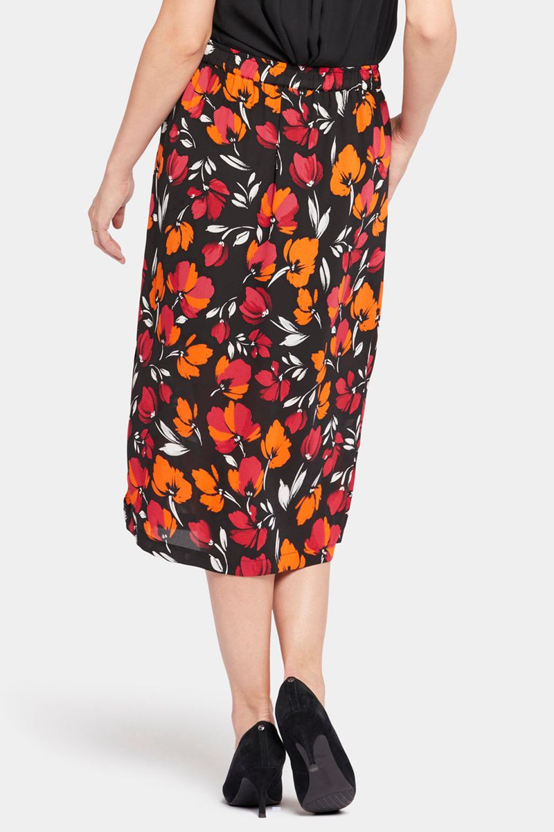 Flower Women's NYDJ Drawstring Midi Skirts | NZ 705AWRNGU