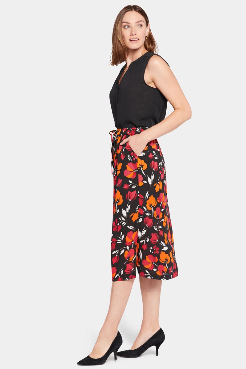 Flower Women's NYDJ Drawstring Midi Skirts | NZ 705AWRNGU