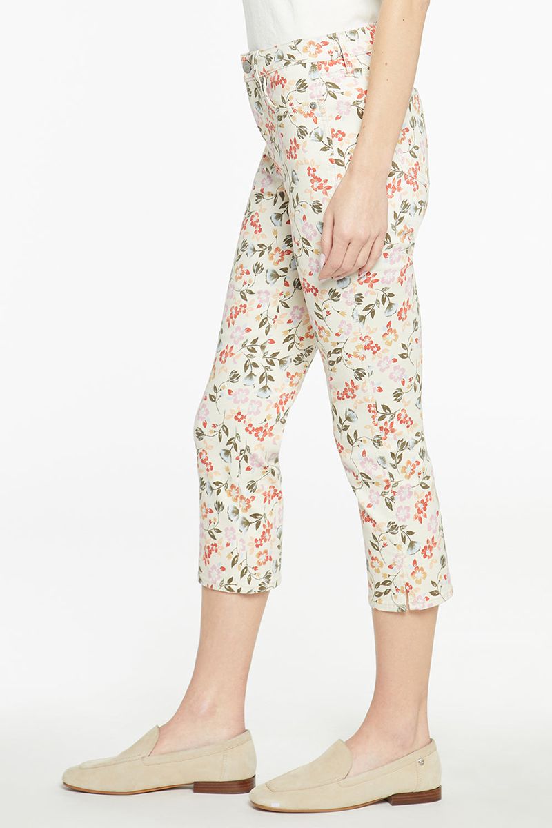 Flower Women's NYDJ Petite Chloe Capri Jeans | NZ 967DIFGHN