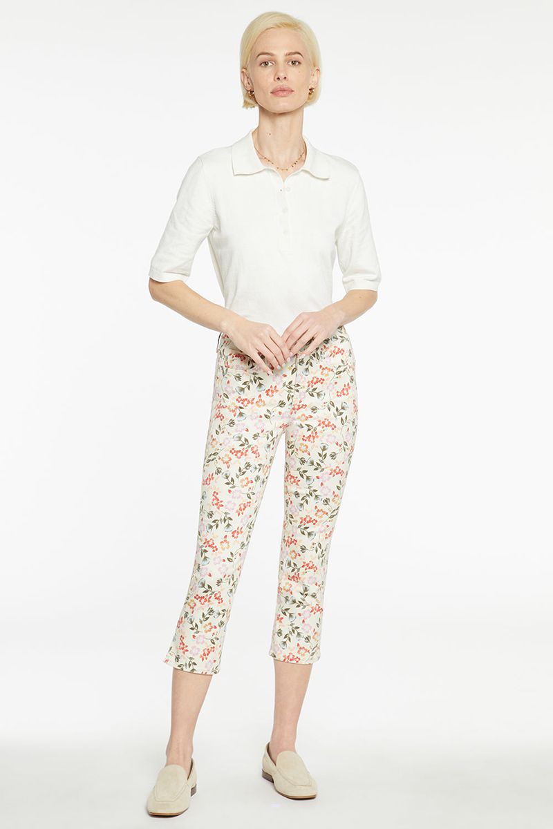 Flower Women's NYDJ Petite Chloe Capri Jeans | NZ 967DIFGHN