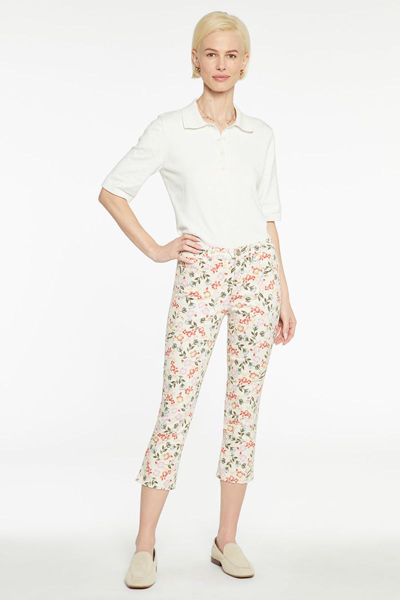 Flower Women\'s NYDJ Petite Chloe Capri Jeans | NZ 967DIFGHN