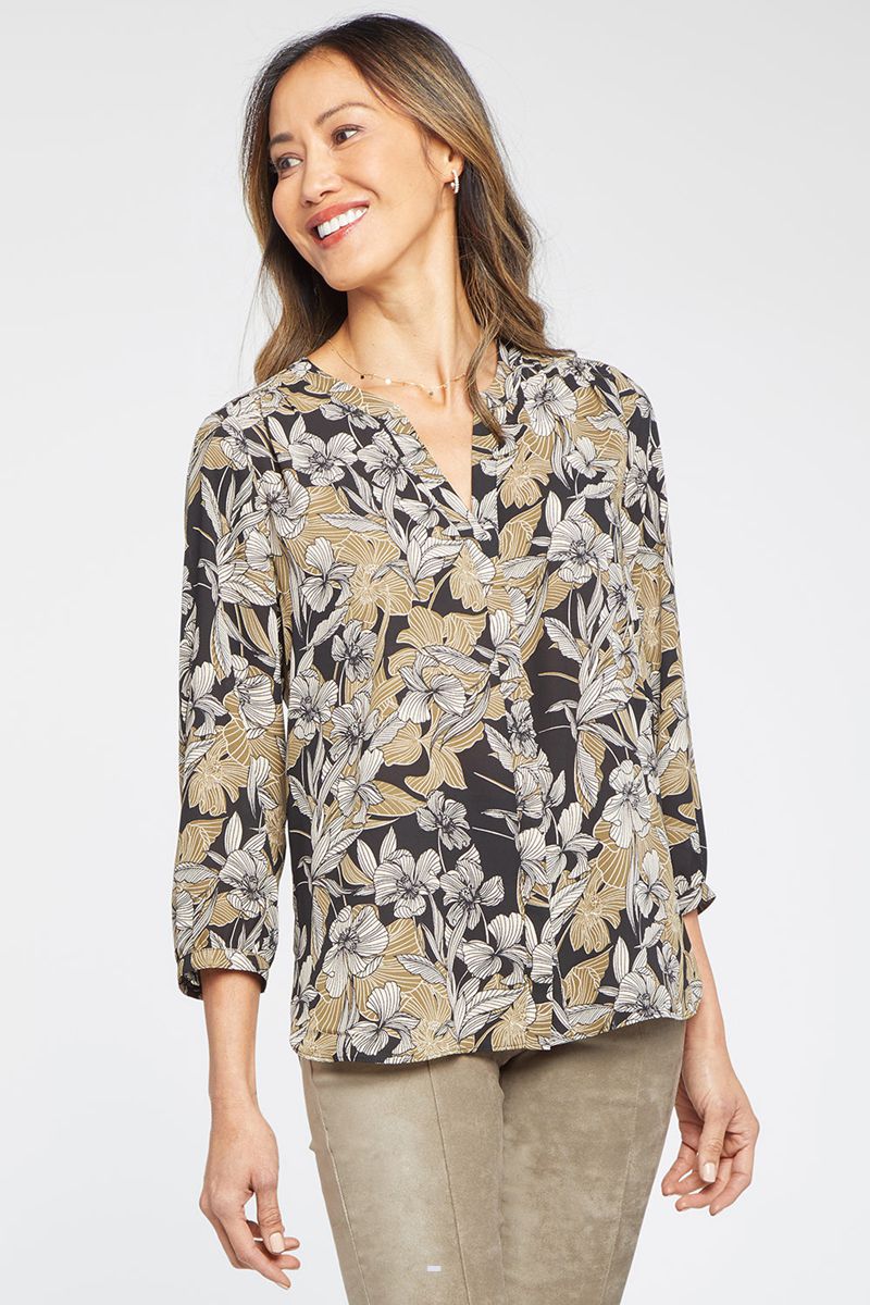 Flower Women's NYDJ Pintuck Blouse | NZ 237HWNMLZ