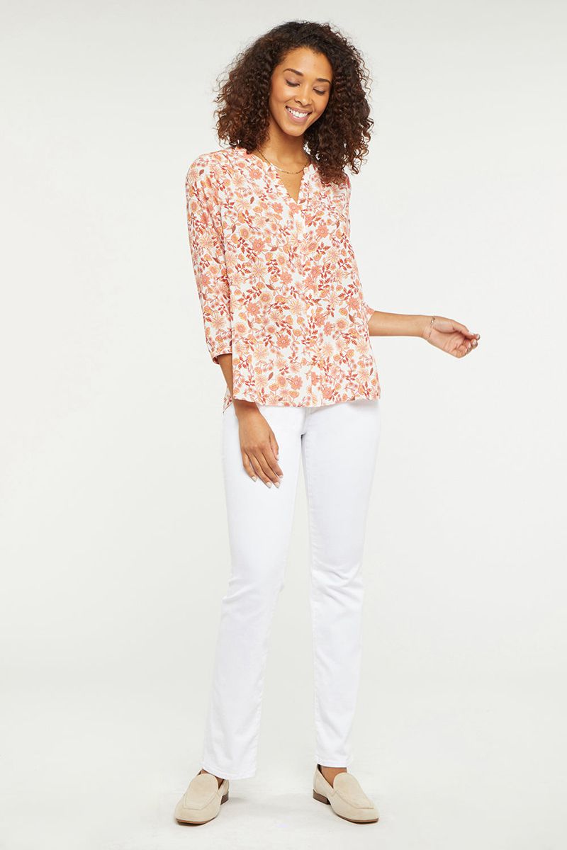 Flower Women's NYDJ Pintuck Blouse | NZ 537RBQGIW