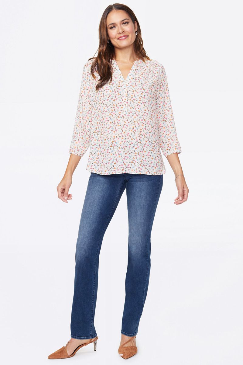 Flower Women's NYDJ Plus The Perfect Blouse | NZ 951GCWALX