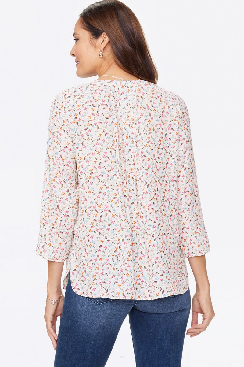 Flower Women's NYDJ Plus The Perfect Blouse | NZ 951GCWALX