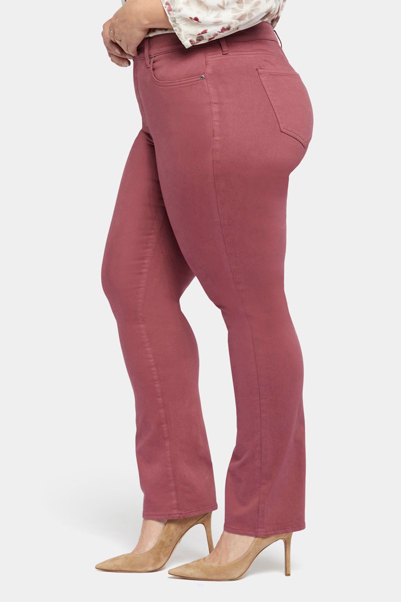 Fuchsia Women's NYDJ Plus Marilyn Straight Jeans | NZ 102SYBLFG