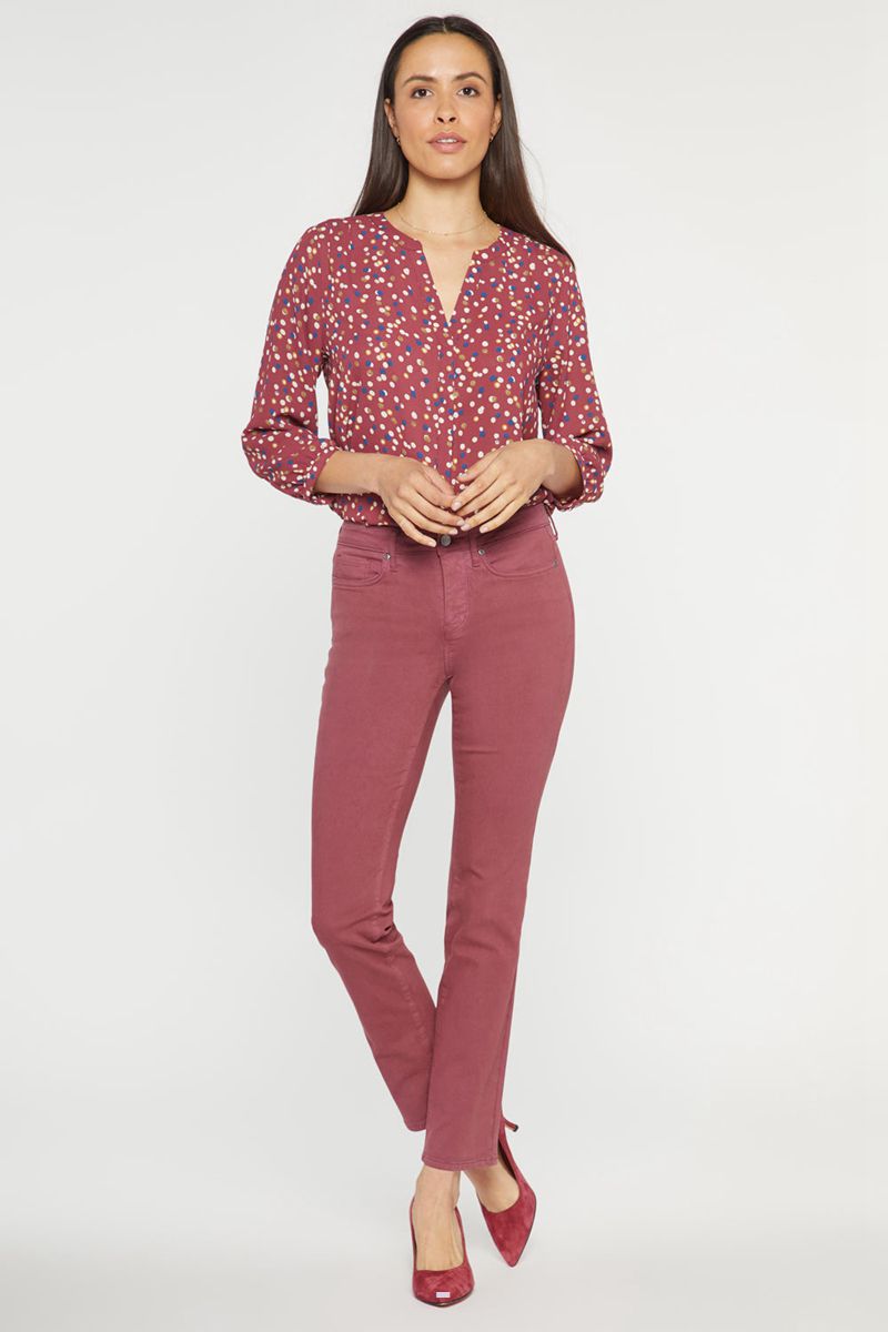 Fuchsia Women's NYDJ Sheri Slim Jeans | NZ 239GVKLUR