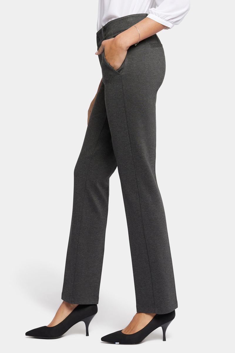 Grey Women's NYDJ Classic Trouser Pants | NZ 782KWZNBF