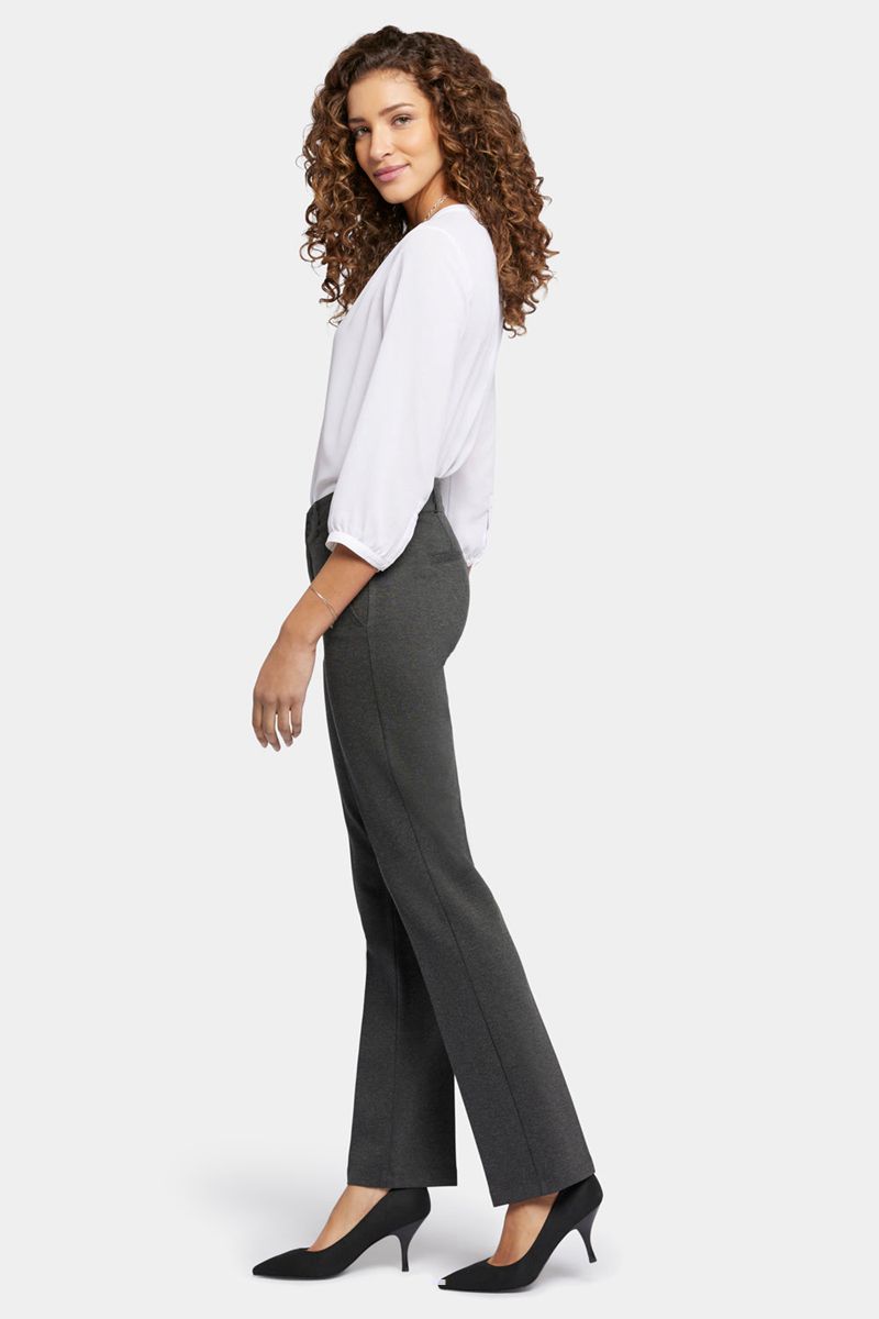 Grey Women's NYDJ Classic Trouser Pants | NZ 782KWZNBF