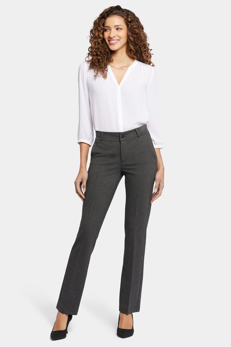 Grey Women\'s NYDJ Classic Trouser Pants | NZ 782KWZNBF