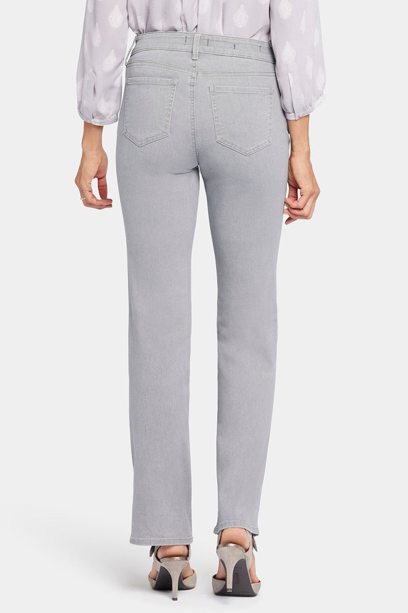 Grey Women's NYDJ Petite Marilyn Straight Jeans | NZ 045XLKMBG