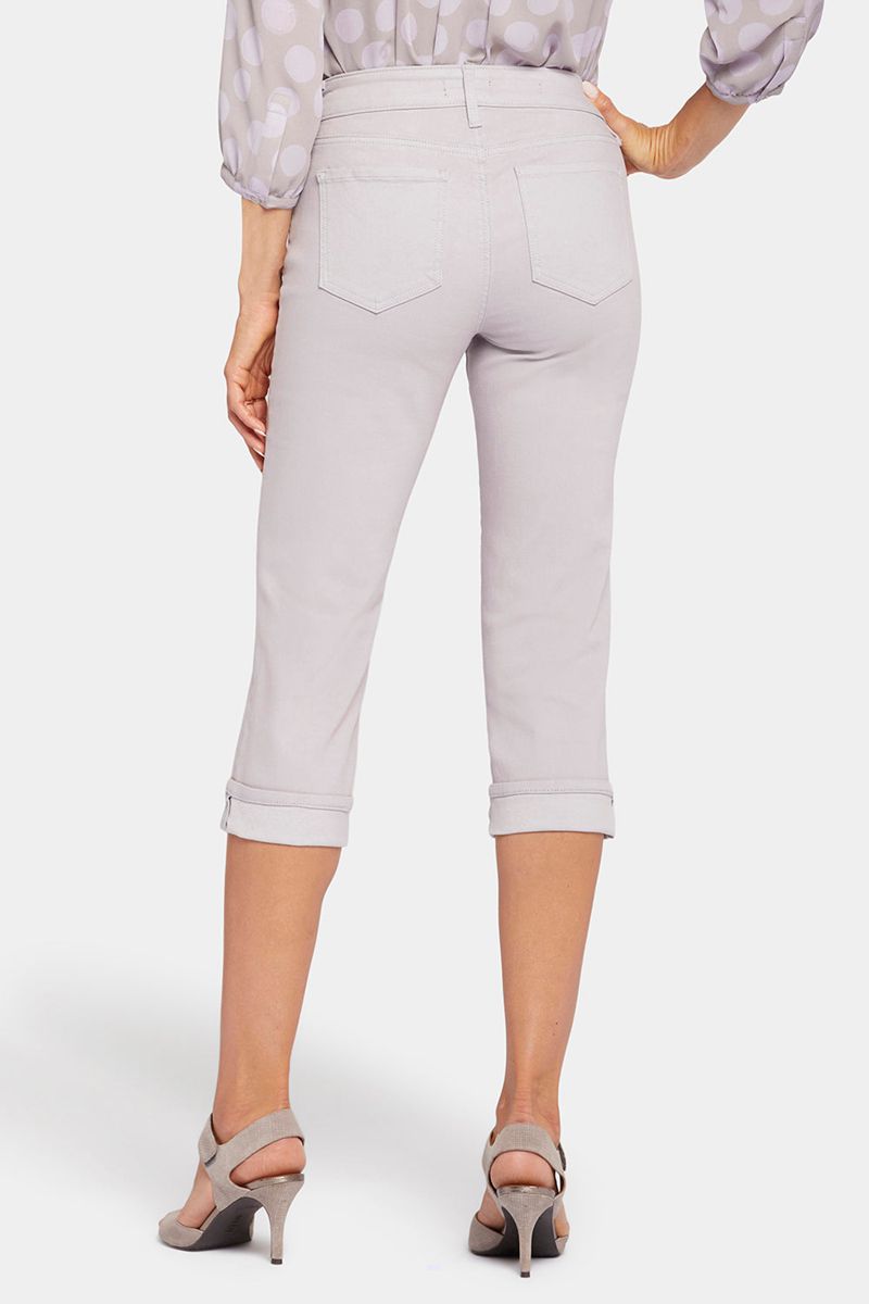 Grey Women's NYDJ Petite Marilyn Straight Crop Jeans | NZ 601CGAJFB