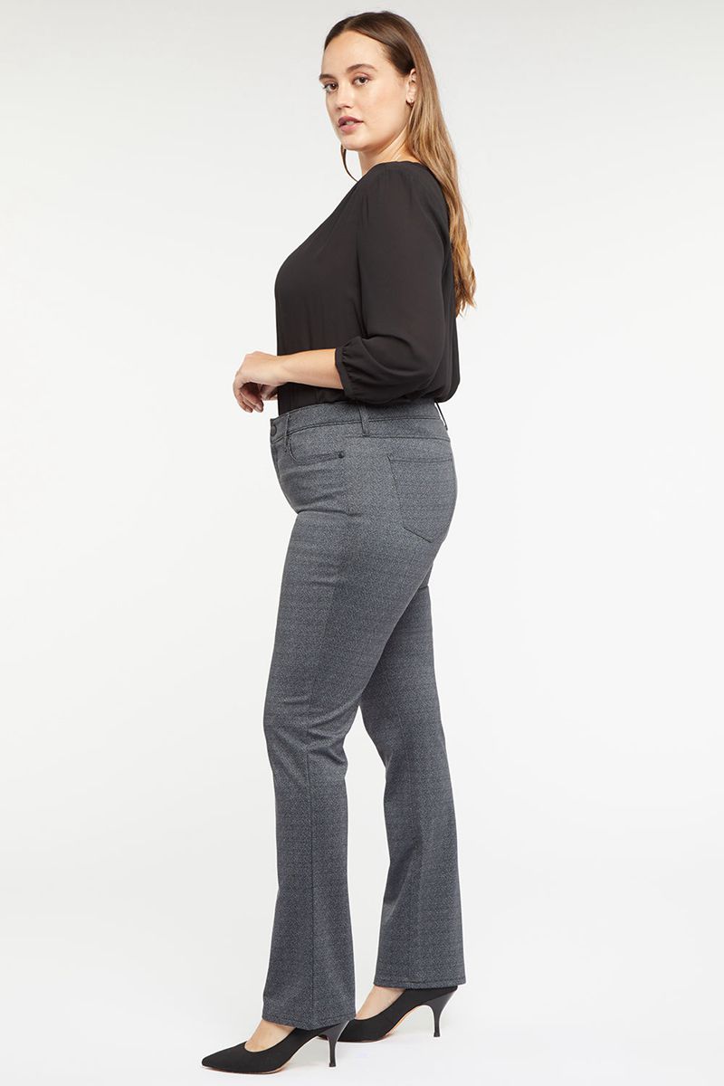 Grey Women's NYDJ Plus Marilyn Straight Pants | NZ 638WHKBJA